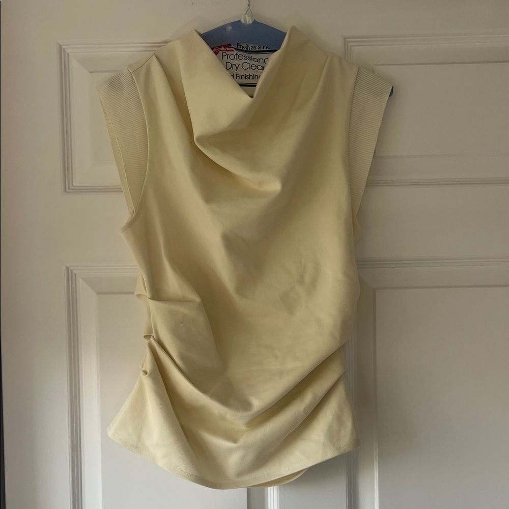 Reiss Cream Sleeveless Tank Top